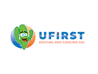 UFIRST Heating and Cooling INC logo design by rootreeper