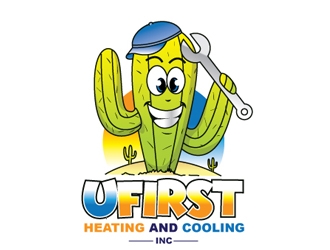 UFIRST Heating and Cooling INC logo design by gogo