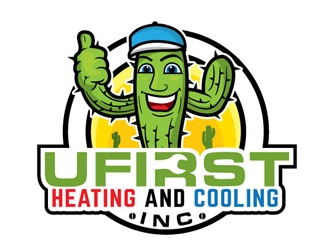 UFIRST Heating and Cooling INC logo design by gogo