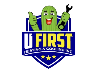 UFIRST Heating and Cooling INC logo design by dchris