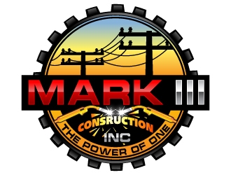 Mark III Consruction Inc logo design by Suvendu