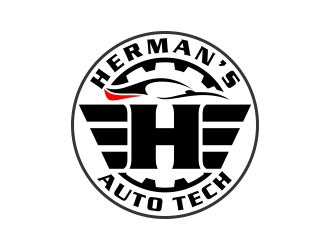 Herman’s Auto Tech  logo design by CreativeKiller