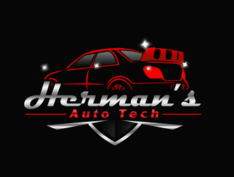 Herman’s Auto Tech  logo design by Arrs