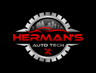 Herman’s Auto Tech  logo design by serprimero