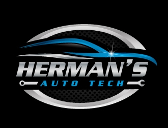 Herman’s Auto Tech  logo design by akilis13