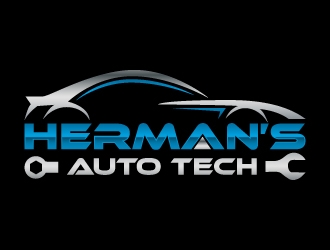 Herman’s Auto Tech  logo design by akilis13