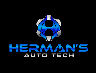 Herman’s Auto Tech  logo design by desynergy