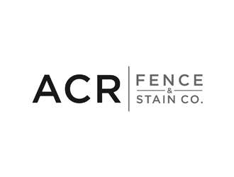 ACR Fence & Stain Co. logo design by ndaru