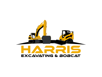 Harris Excavating & Bobcat logo design by Kruger