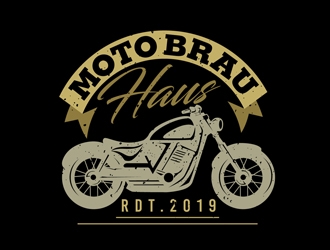 Moto Brau Haus logo design by DreamLogoDesign