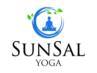 SunSal Yoga  logo design by jetzu