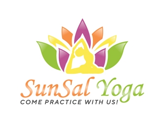 SunSal Yoga  logo design by Roma