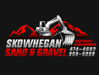 Skowhegan Sand & Gravel logo design by megalogos
