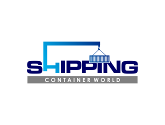 Shipping Container World  logo design by ROSHTEIN