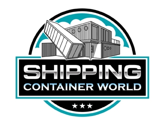 Shipping Container World  logo design by MAXR