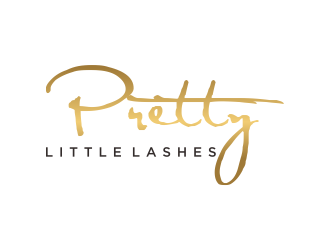 Pretty Little Lashes logo design by haidar