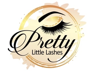 Pretty Little Lashes logo design by ruki