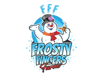 Frosty Fingers Farms logo design by DreamLogoDesign