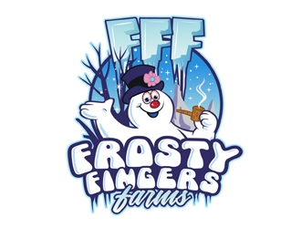 Frosty Fingers Farms logo design by DreamLogoDesign