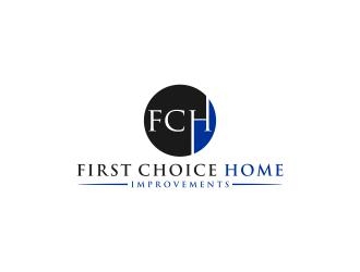 First Choice Home Improvements logo design by bricton