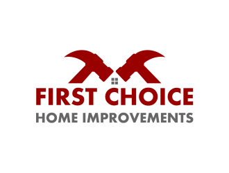 First Choice Home Improvements logo design by cintoko