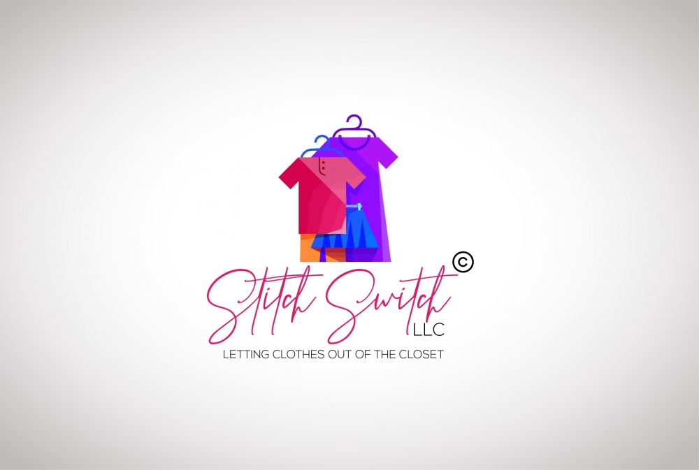 Stitch Switch LLC Letting Clothes Out Of The Closet Logo Design -  48hourslogo