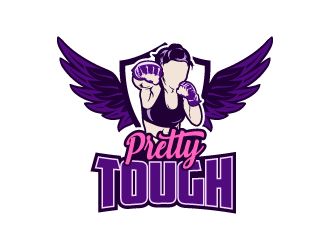 Pretty Tough logo design by lestatic22