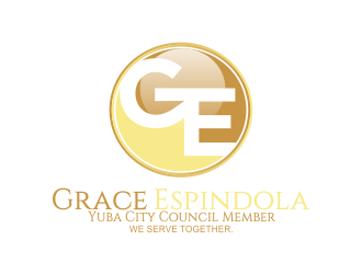 Grace Espindola, Yuba City Council Member logo design by Greenlight