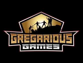 Gregarious Games logo design by DreamLogoDesign