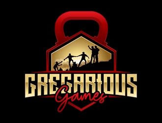 Gregarious Games logo design by DreamLogoDesign