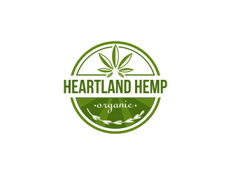 Heartland Hemp Organic logo design by ArRizqu