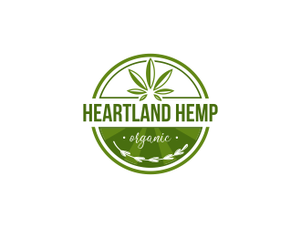 Heartland Hemp Organic logo design by ArRizqu