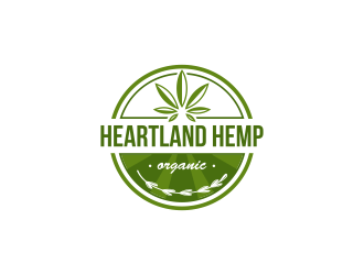 Heartland Hemp Organic logo design by ArRizqu