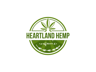 Heartland Hemp Organic logo design by ArRizqu