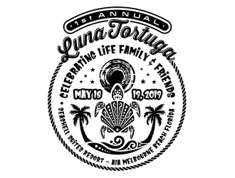 Luna Tortuga logo design by aura