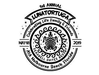 Luna Tortuga logo design by gogo