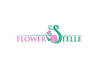 FLOWERSTELLE logo design by josephope