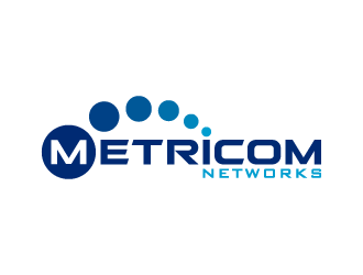 Metricom Networks logo design by denfransko