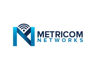 Metricom Networks logo design by BeDesign