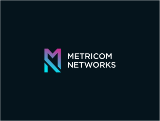 Metricom Networks logo design by FloVal