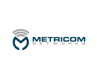 Metricom Networks logo design by MarkindDesign