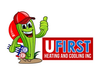 UFIRST Heating and Cooling INC logo design by uttam