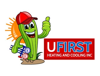 UFIRST Heating and Cooling INC logo design by uttam
