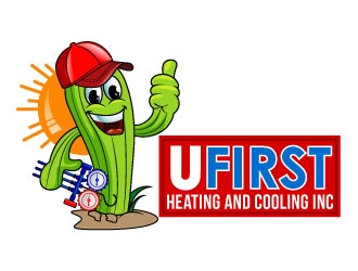 UFIRST Heating and Cooling INC logo design by uttam