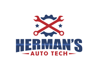 Herman’s Auto Tech  logo design by BeDesign