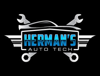 Herman’s Auto Tech  logo design by daywalker