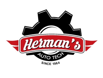 Herman’s Auto Tech  logo design by desynergy