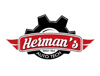 Herman’s Auto Tech  logo design by desynergy