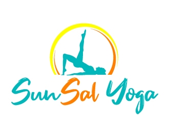 SunSal Yoga  logo design by ElonStark