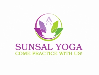 SunSal Yoga  logo design by gilkkj